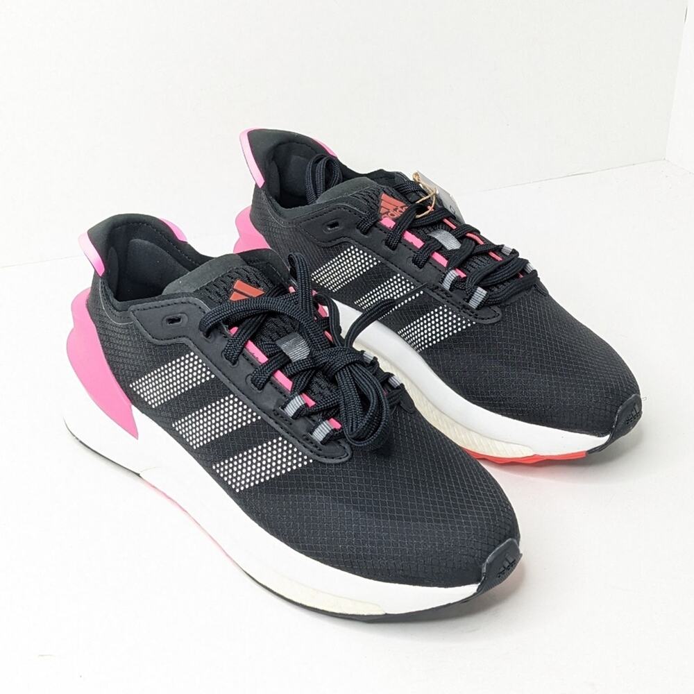 Adidas Avryn Running Shoes, Black/Pink, Women's 5.5